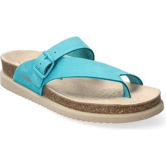 Mephisto Helen Toe Loop Sandal in Turquoise at Nordstrom Rack, Size 5