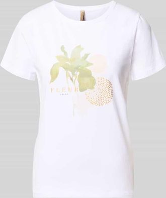 Soyaconcept T-Shirt mit Motiv-Print Modell RINA in Offwhite, Gr&ouml;&szlig;e XXL