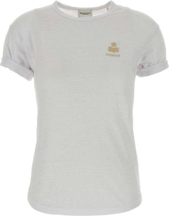 Isabel Marant Koldia T-shirt - Dames - T-shirts - Wit - S - Linnen - Tops