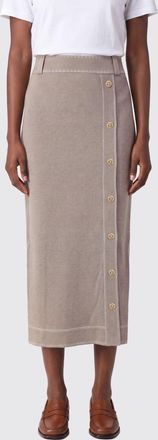 Liu Jo Gonna tubino midi slim fit in maglia di misto seta con vita alta