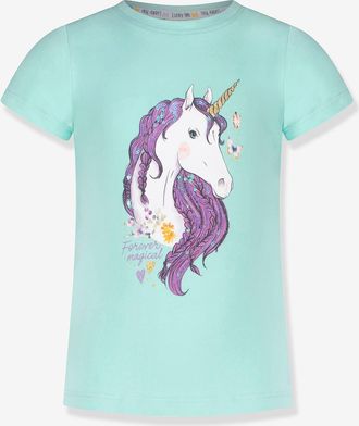 Salt And Pepper T-Shirt mit Glitzer-Einhorn M&auml;dchen Salt and Pepper mintgr&uuml;n