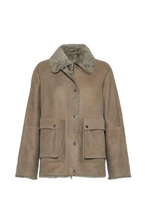 Women's Brunello Cucinelli Leather Jackets - up to −80
