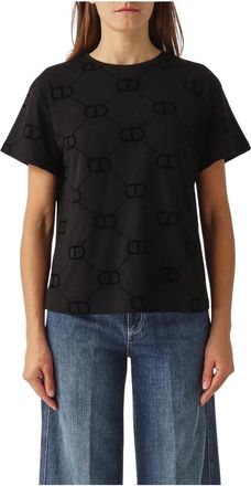 Twinset Mujer, Camisetas, Negro, Talla: S