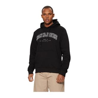 Jack & Jones University Hoodie - Heren - Hoodies - Zwart - L - Katoen - Hoodies & sweatvesten