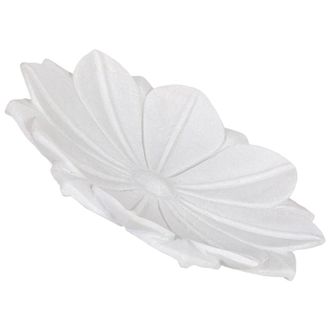 Wanderlust Deco Bowl De Marmol Blanco Acabado Artesanal 30x30x5h Cm
