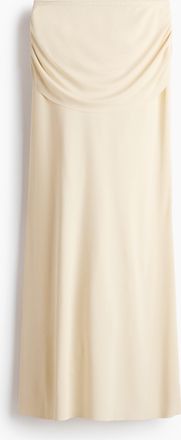 H&M Drapierter Maxijupe - Hellgelb