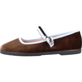 Victoria Schoenen, Dames, Bruin, 40 EU, Polyester, Gong-Fu Bailarina Terciopelo