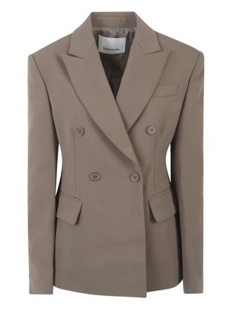 Frankie Shop Doyer cinched blazer - women - Polyester/Bio Acetate - M - Neutrals