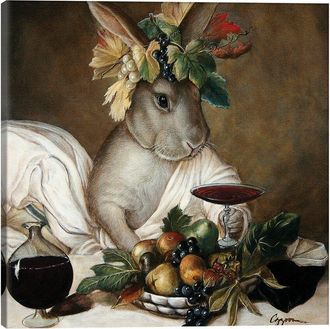 iCanvas Icanvas Moose As Bacchus By Melinda Copper Wall Art