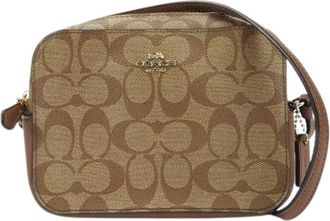 Coach Pre-owned Cross Body Bags, female, Brown, Size: ONE SIZE Pre-owned Canvas Shoulder Bag