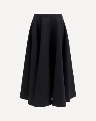 Lardini Virgin wool ruffled Midi Skirt Female 42