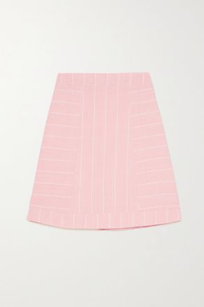 Sindiso Khumalo Deidre Striped Cotton Mini Skirt - Rosa