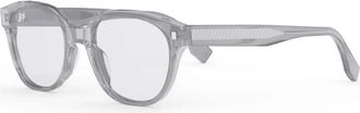 Fendi Mens Grey Round Eyeglass Frames FE50029I 020