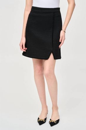 Joseph Ribkoff Reagan Boucle Skirt In Black