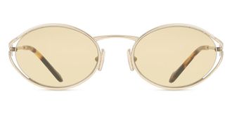 Miu Miu MU52YS ZVN10R Womens Sunglasses Gold Size 54