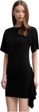 Emporio Armani Dames, Jurken, Zwart, Maat: M Viscose