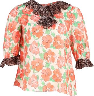 Rixo Summer Blouse in Floral Print Cotton