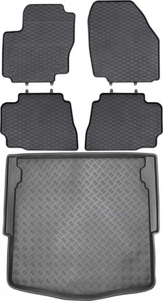 OEM Juego De Alfombrillas De Goma Para Coche Y Maletero Para Ford Mondeo Iv Sed&aacute;n (2007-2011)
