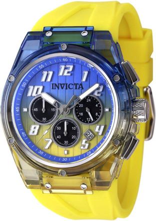 Invicta S1 Rally 47348 Heren Horloge - Quartz Uurwerk - Roestvrij Staal met blauwe Wijzerplaat - 44mm