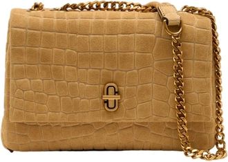 Marc Jacobs Slim Dual Chain Schoudertas - Dames - Schoudertassen - Beige - ONE Size - Leer - Tassen