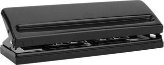 OEM Perforadora Ajustable De 6 Agujeros Con Palanca - Cortadora De Papel De Oficina Con Base Antideslizante, Apta Para Formatos A5, A6 Y B7