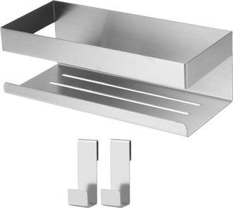 OEM Doucheplank - Montaje En Pared Con Adhesivo Fuerte - Estructura Abierta Con Orificios De Drenaje - Acero Inoxidable 304 - Impermeable Y Anticorrosi&oacute;n 