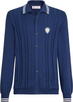 Brunello Cucinelli Knit shirt in Avio Blue at Nordstrom, Size Xxx-Large Eu
