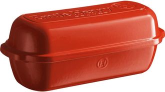 Emile Henry Italian Bread Loaf Baker in Poppy at Nordstrom