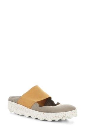 FLY London Cana Slide Sandal in 009 Taupe/camel Faux at Nordstrom Rack, Size 6-6.5Us / 37Eu