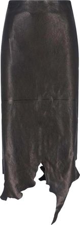 Diesel Leather Midi Skirt