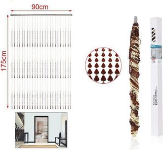 Trade Shop Trade Shop - Tenda A Fili Con Perline Colorate Supporto Per Porta 90x175 Cm Moschiera 2002913
