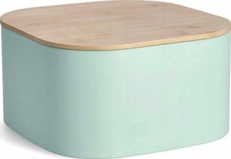 ZELLER Panera De Cocina Verde Menta Metal Bamb&uacute;