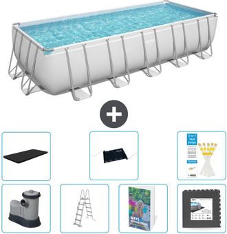 Bestway Piscina Bestway Power Steel Rectangular - 640x274x132 Cm - 8-piezas S543
