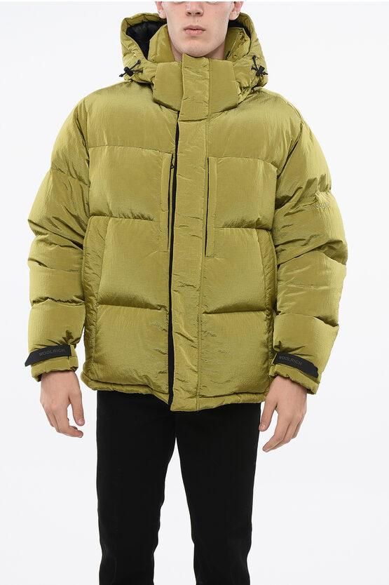 Woolrich Hooded Puffer Down Jacket with Hidden Closure Größe M ab