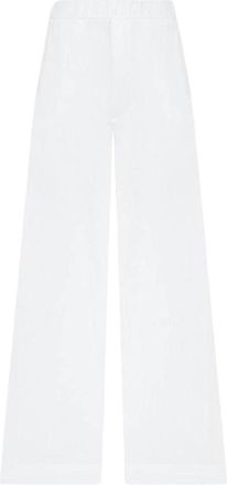 Gauch&egrave;re Wide Leg Trackpants - Dames - Wijde Broeken - Wit - S - Katoen - Broeken