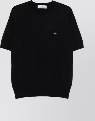 Vivienne Westwood ribbed crewneck short sleeves sweater