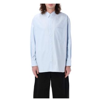 Comme Des Garçons Casual Shirts, male, Blue, Size: S Classic Oxford Shirt with Button-Down Collar