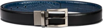 Nike Mens Crocodile Reversible Belt in Blue | S5003-408