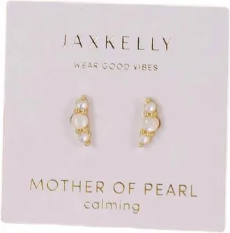 JaxKelly Womens Crescent Earrings In Gold