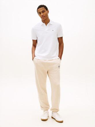 Tommy Hilfiger Mens Embroidered Logo Sweatpant - Heathered Oatmilk - XXL