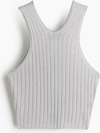 H&M Schimmerndes Tanktop - Silber