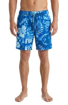 Spyder Palm Patchwork Volley Swim Shorts in Surf Blue at Nordstrom Rack, Size Xx-Large
