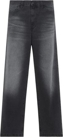 Carhartt Work in Progress Straight-fit Jeans - Heren - Regular Fit Jeans - Zwart - W30 - Katoen - Jeans