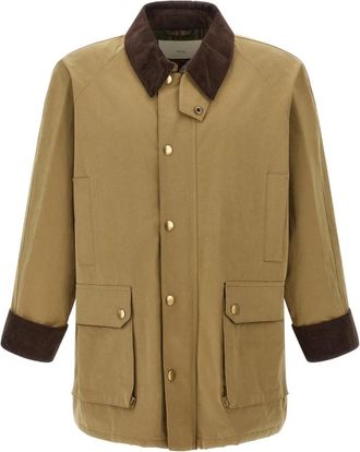 Dunst Waxed Cotton Jachtjas - Heren - Zomerjassen - Beige - M - Katoen - Jassen