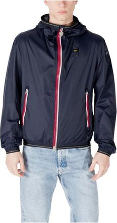 Blauer Sportieve Blauwe Polyamide Jas - Heren - Zomerjassen - Blauw - M - Jassen