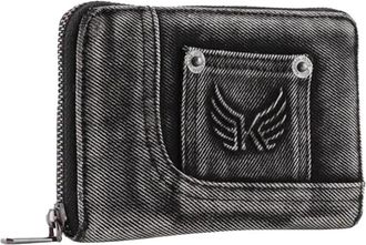 Kaporal Portemonnee & Kaarthouder - Dames - Portefeuilles - Zwart - ONE Size - Denim - Accessoires