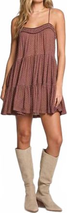 Saltwater Luxe Genevieve Dotted Mini Dress In Brown