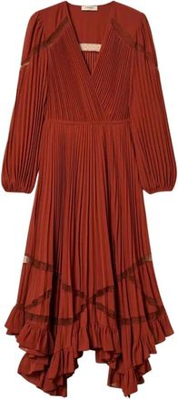 Twinset Midi Kleedjes - Dames - Casual kleedjes - Rood - XL - Kleedjes
