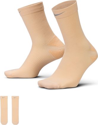 Nike Unisex Running Wool Micro Crew Socks (1 Pair) in White | IF2508-272