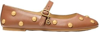 Michael Kors Nellie Flex Ballet Flat - Dames - Ballerinas - Bruin - 37 EU - Leer - Schoenen
